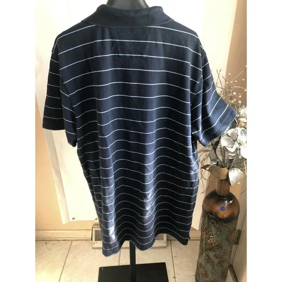 Nautica Men's Striped T Shirt Sleeve Collar Polo Shir - Picture 9 of 12